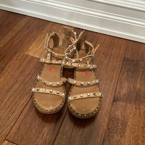 Brown and silver girls Steve Madden shoes